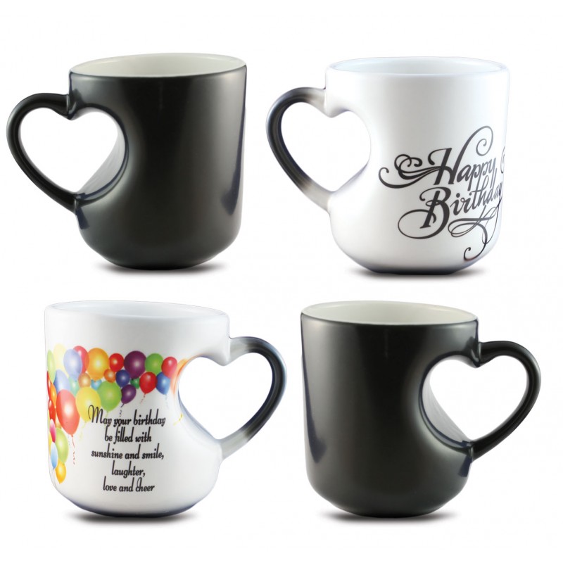Magic Mug With Heart Shape Handle